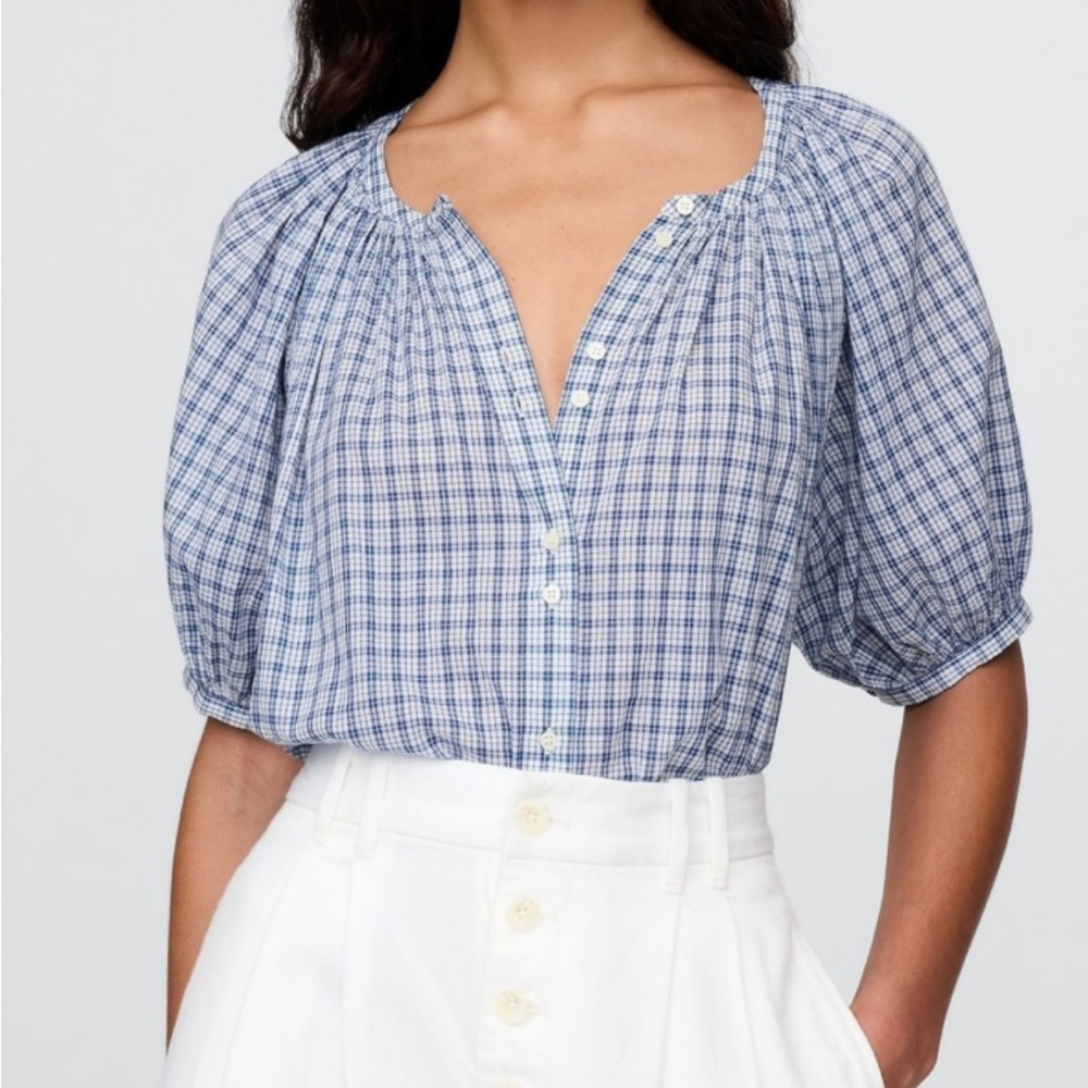 NWOT Gap X Doen Gingham top